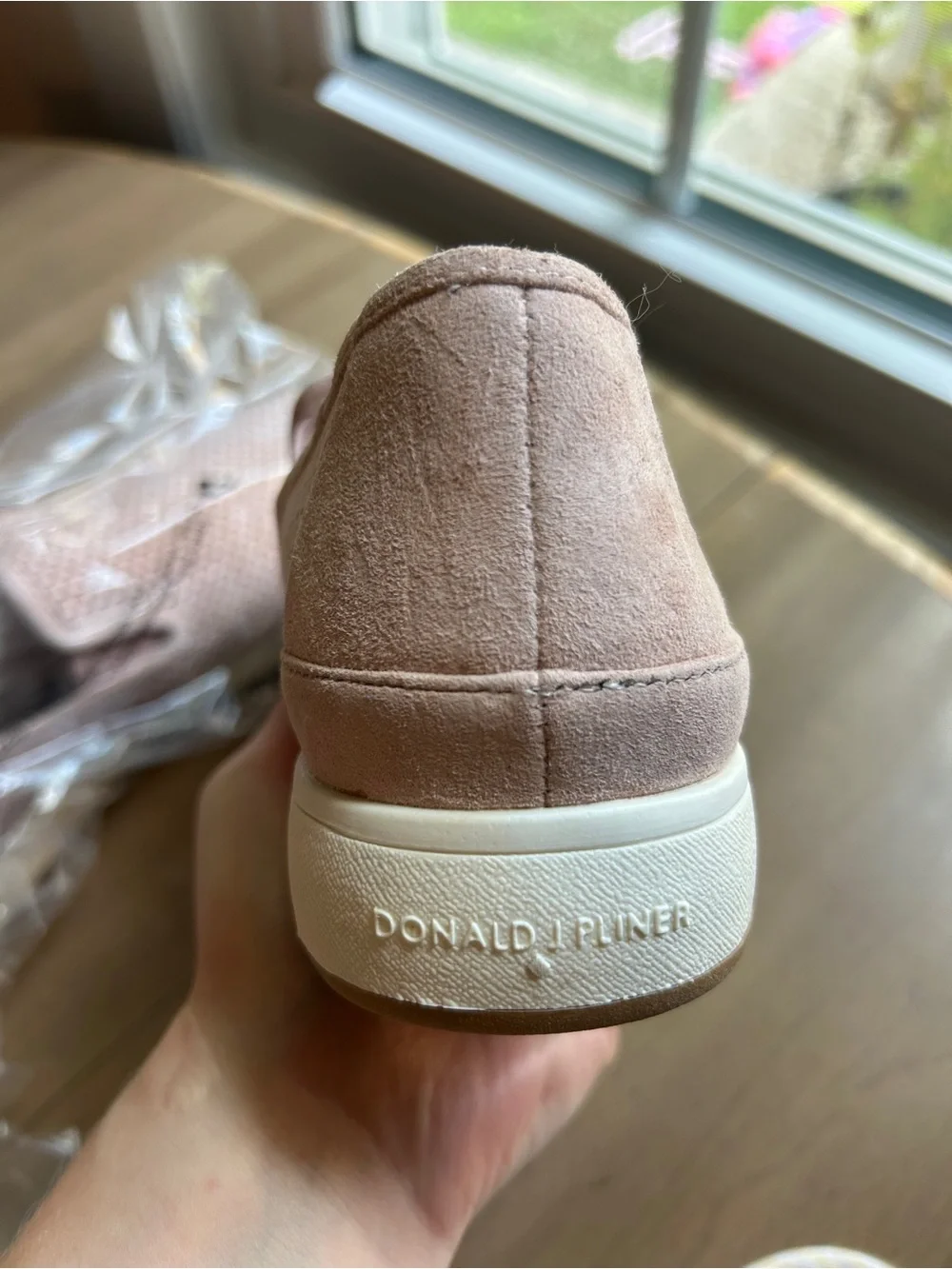 Donald J. Pliner Pale Pink Slip-On Loafers